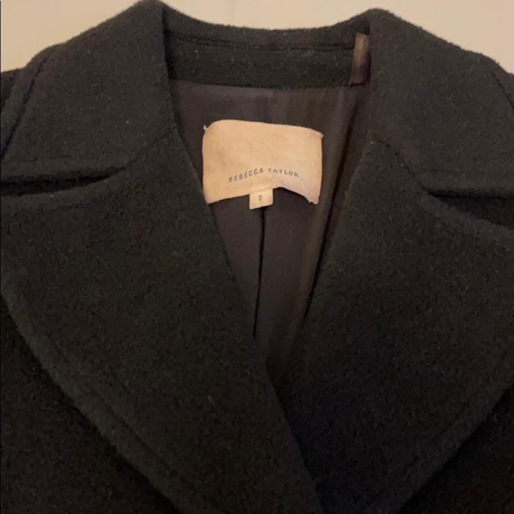 Rebecca Taylor Wool Blend Dress Coat